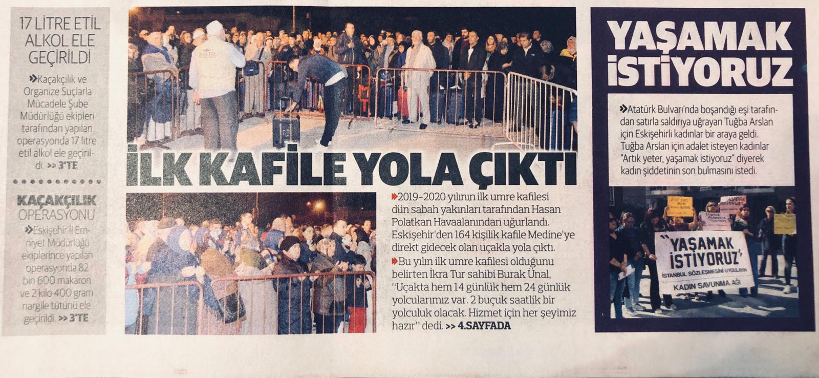 İlk Kafile Yola Çıktı