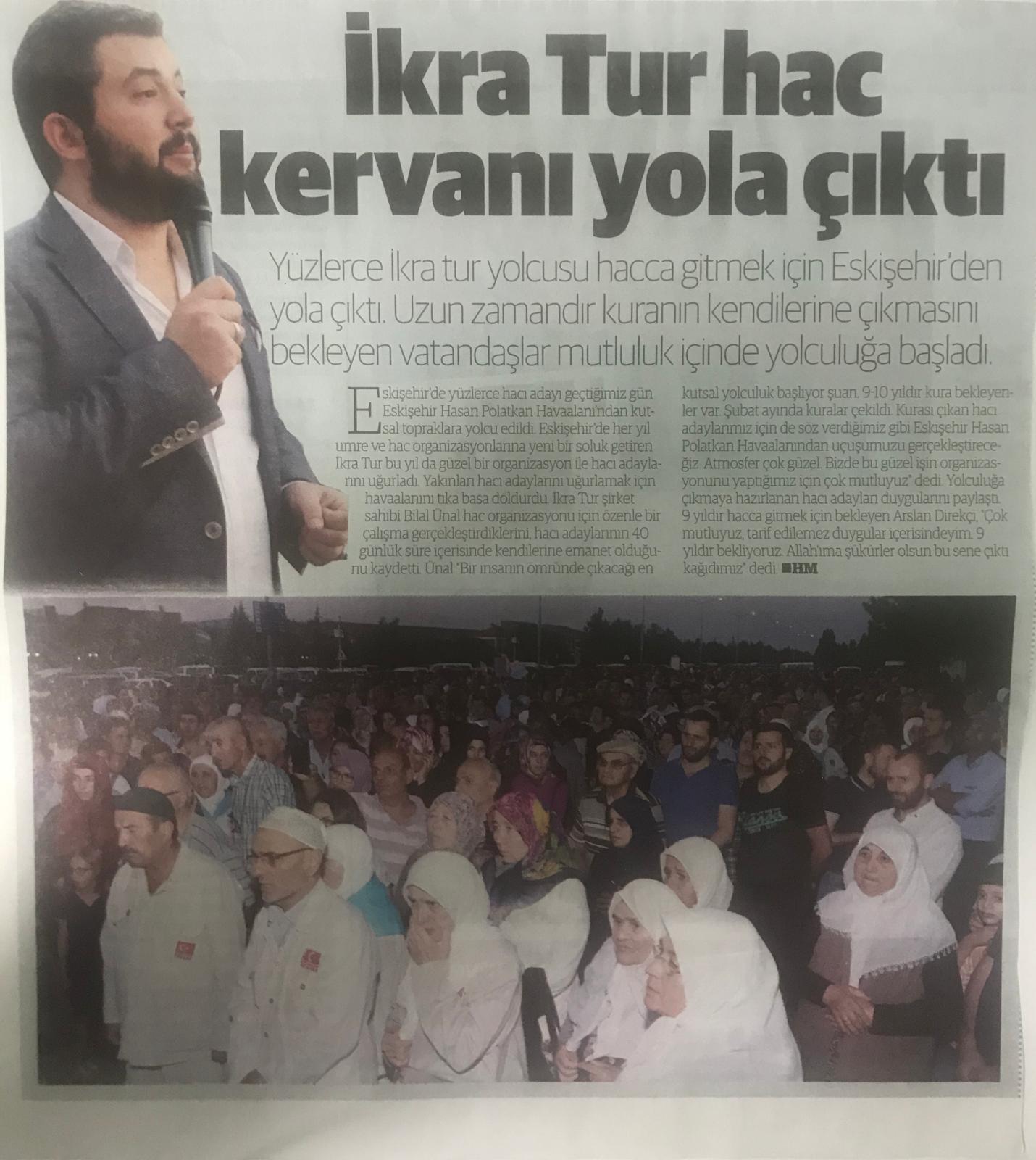 İkra Tur hac kervanı yola çıktı